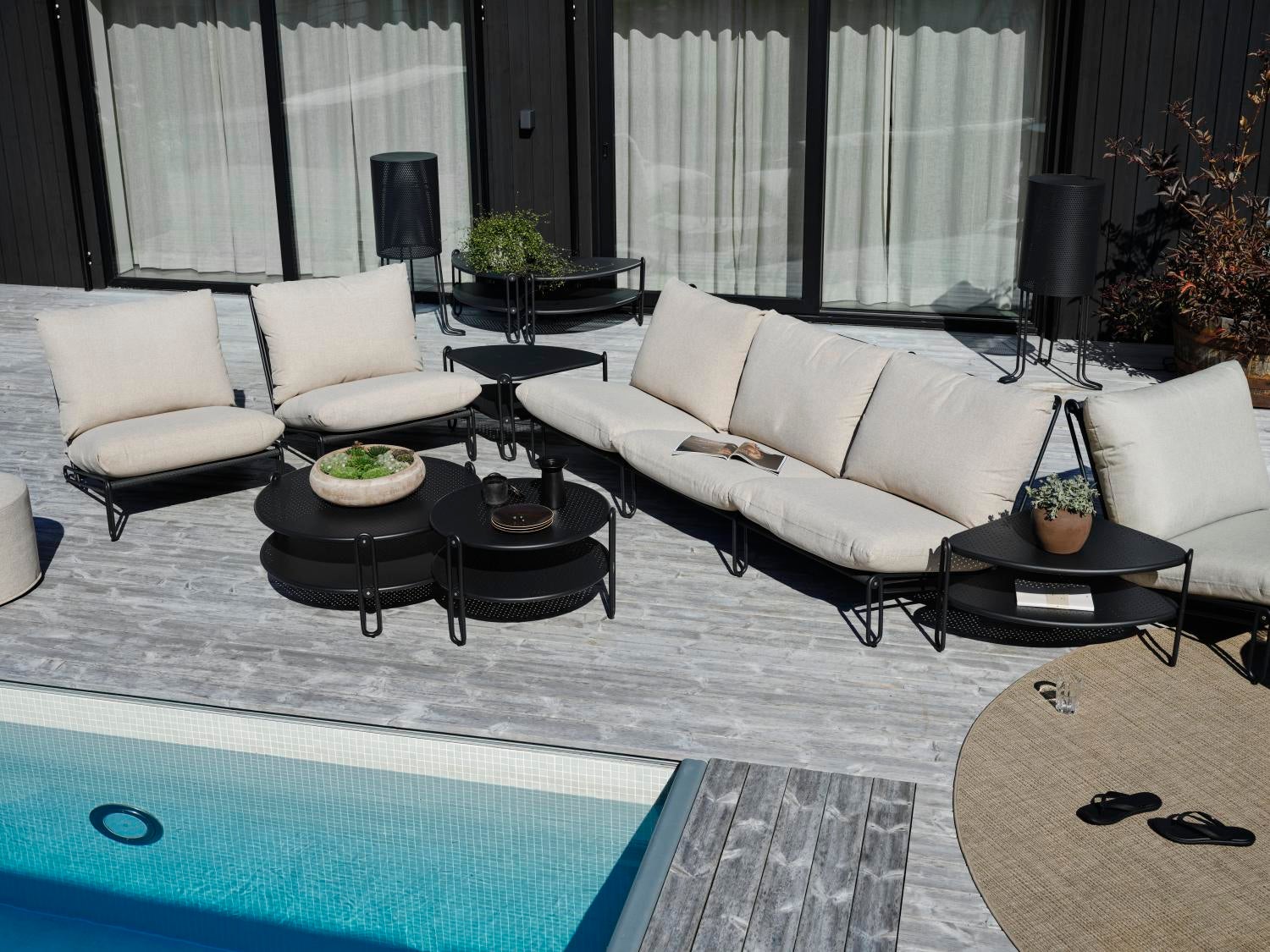 Blixt table salon Noir