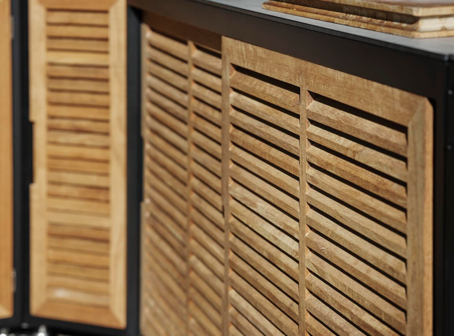 Fornax cuisine extérieure Noir/teck