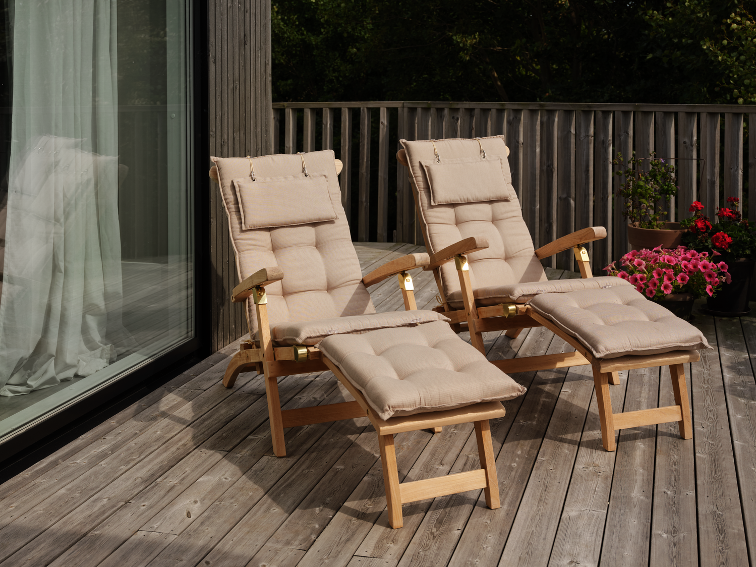 Florina coussin de transat Taupe