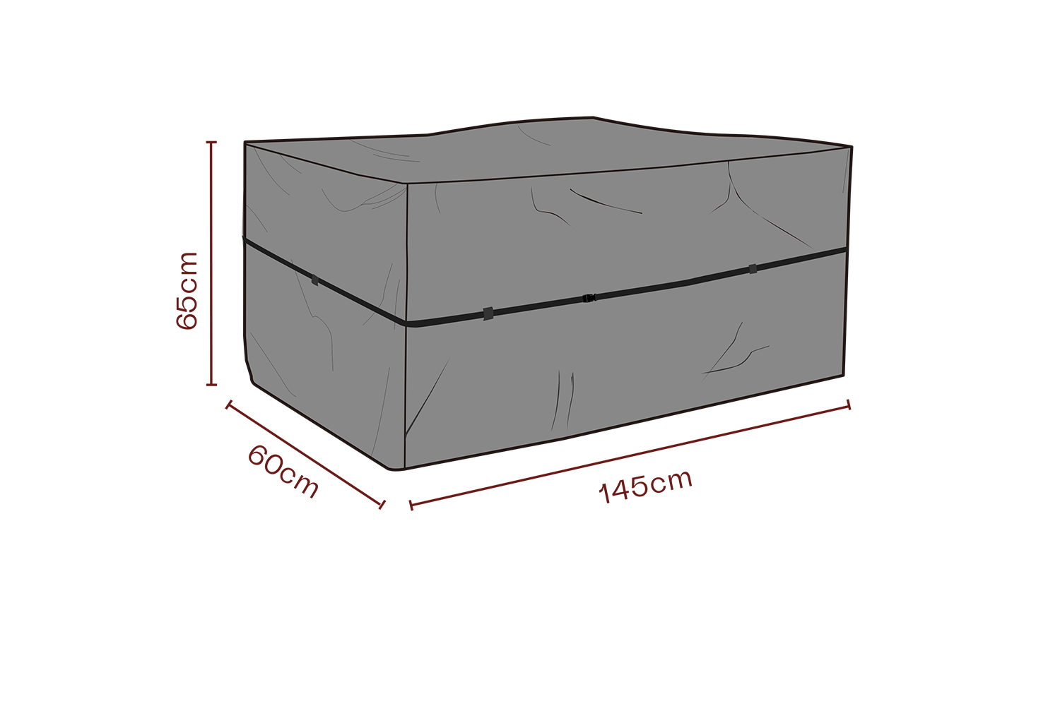 Cover coffre à coussins Black-Breathable