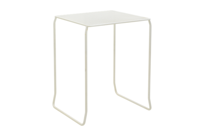 Haru table café Pearl white