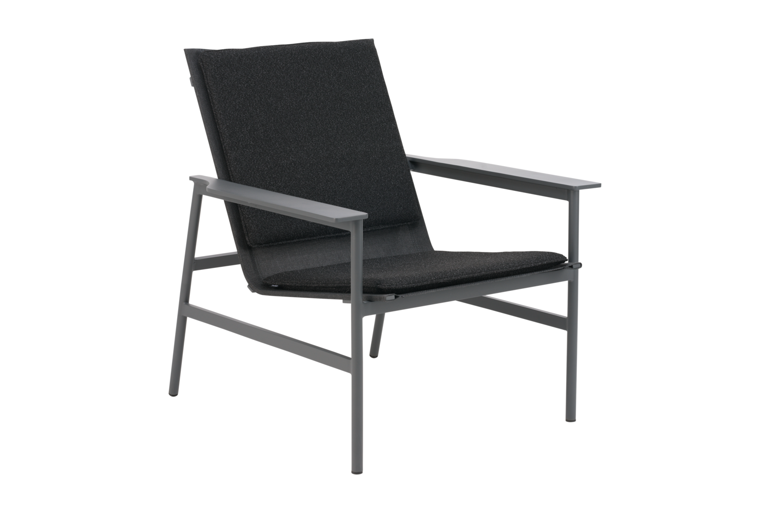Soro fauteuil lounge Anthracite/Teddy Black