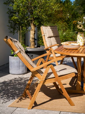Veronica fauteuil avec dossier réglable Couleur naturelle