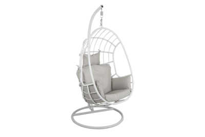 Palo fauteuil suspendu Blanc/Pearl grey