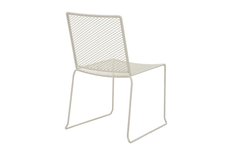 Haru chaise de table Pearl white