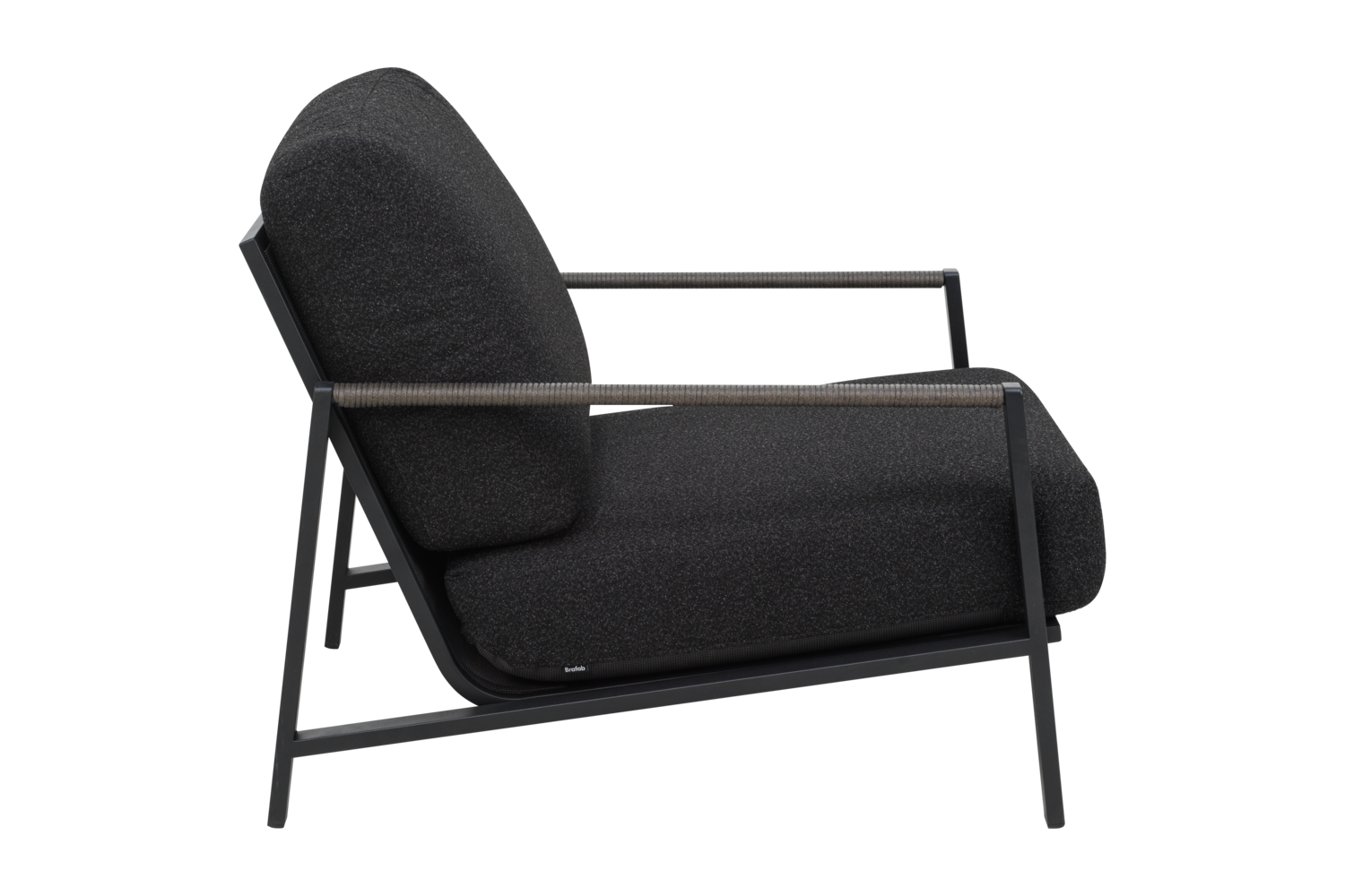 Lyra fauteuil Noir/Teddy Black