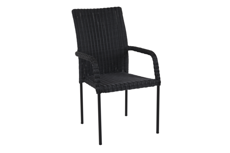 Nypon fauteuil Noir/noir