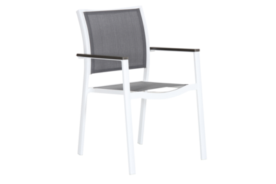 Scilla fauteuil Blanc/gris