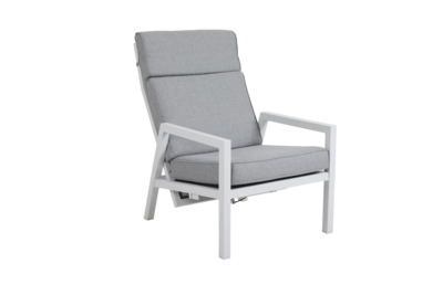 Belfort fauteuil avec dossier réglable Blanc/Pearl grey