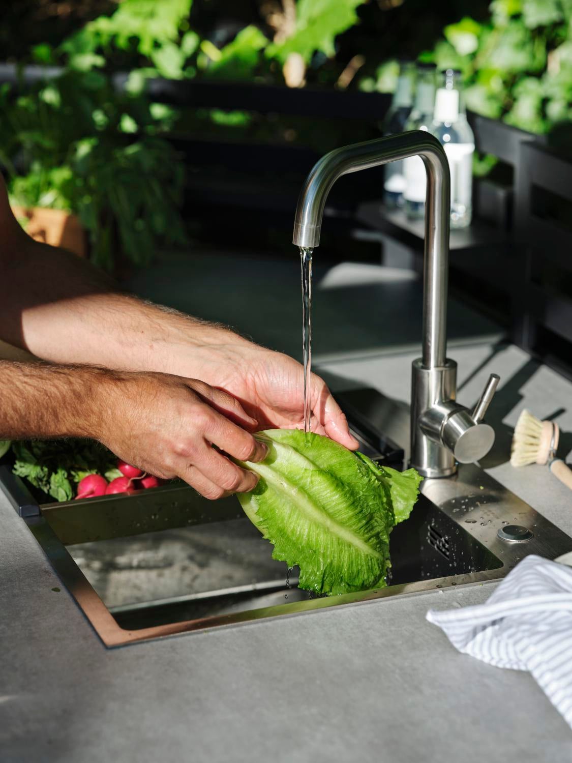 Fornax cuisine extérieure Noir/teck