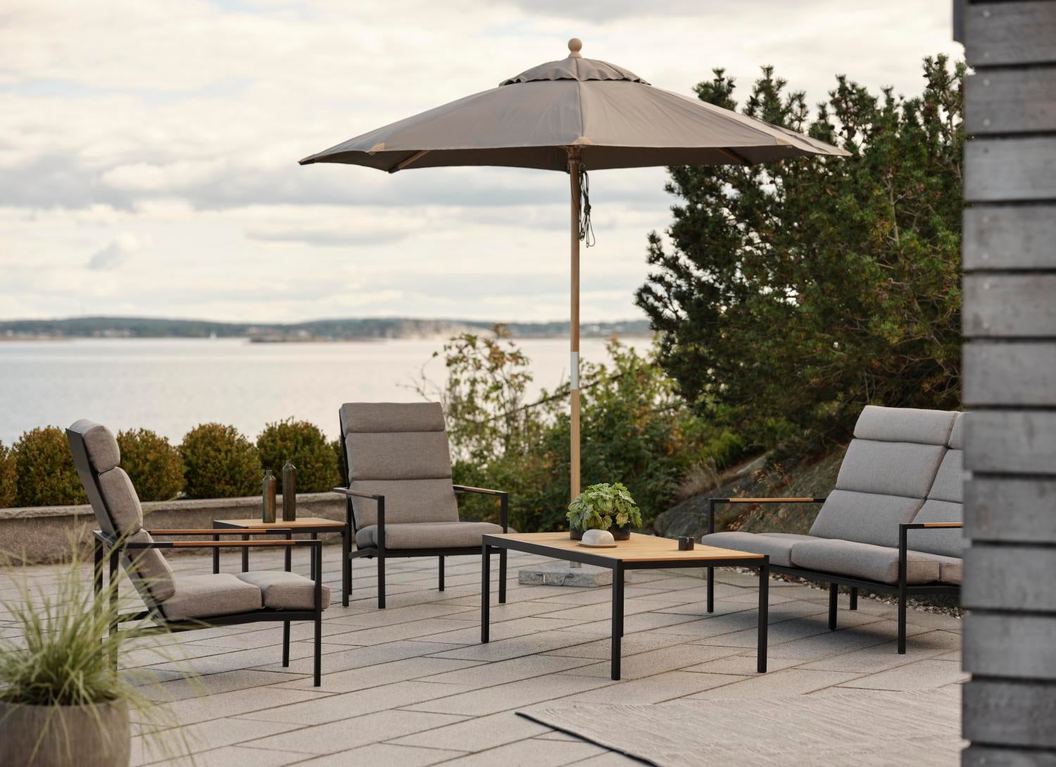 Indus Canapé 3 places Noir/beige