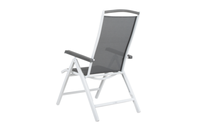 Andy fauteuil avec dossier réglable Blanc/gris