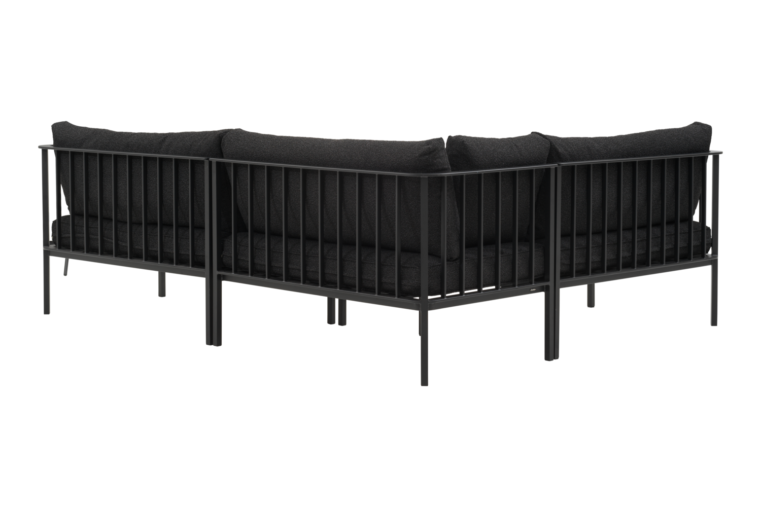 Upper salon de jardin Noir/Teddy Black