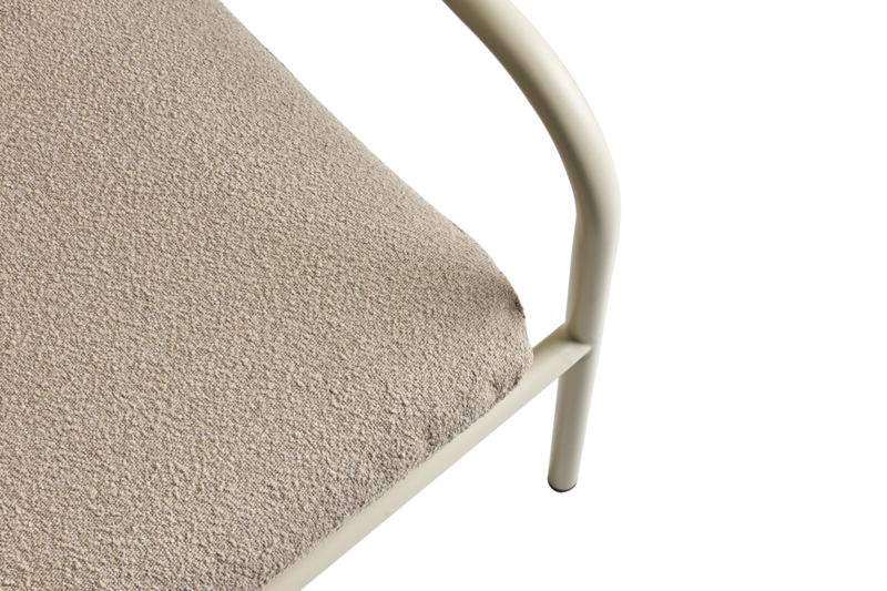 Bendt fauteuil Pearl White/Teddy Beige