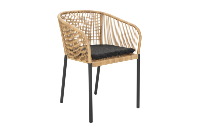 Delta fauteuil Noir/Teddy Black