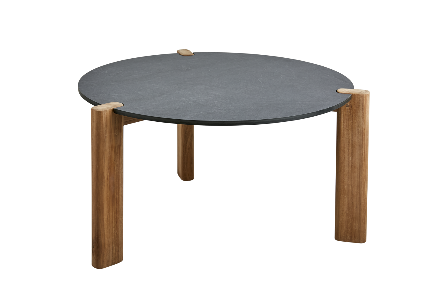 Domino table salon Antracit/Natur