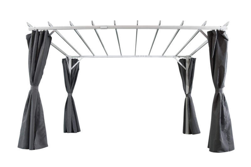 Piode pergola Blanc/gris