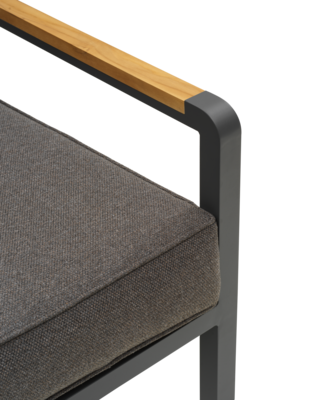 Nova salon de jardin Anthracite/Soft Dawn