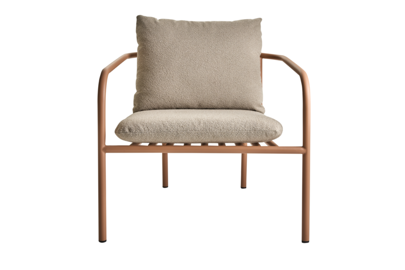 Bendt fauteuil Peach/Teddy Beige