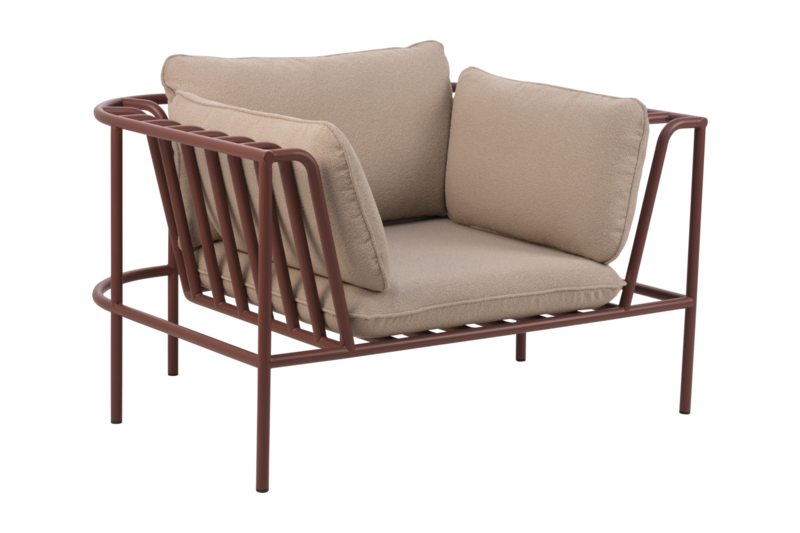 Collier fauteuil Zin Red/Teddy Beige