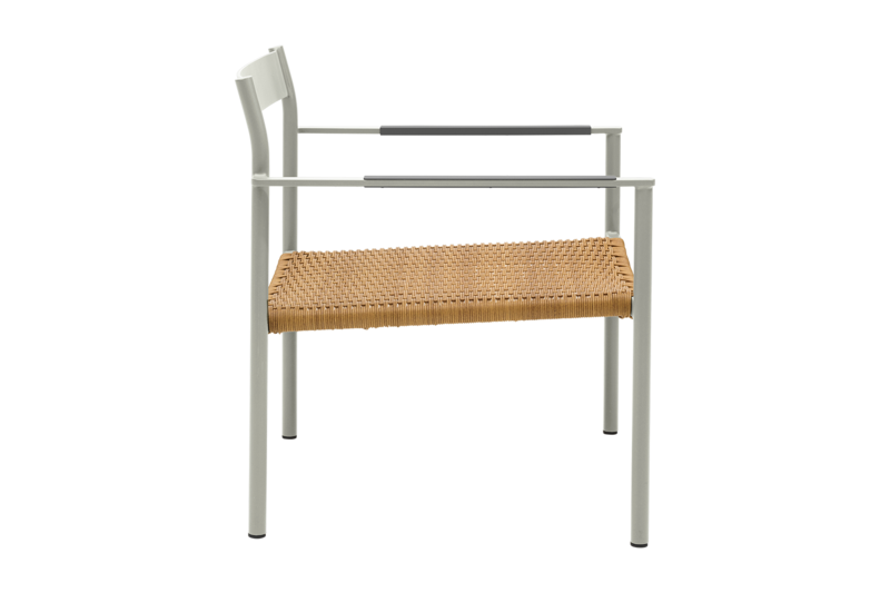 DK fauteuil lounge Light Grey/Natur