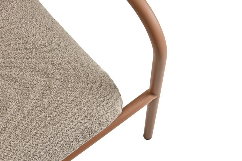 Bendt fauteuil Peach/Teddy Beige