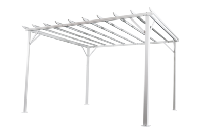 Piode pergola Blanc/gris