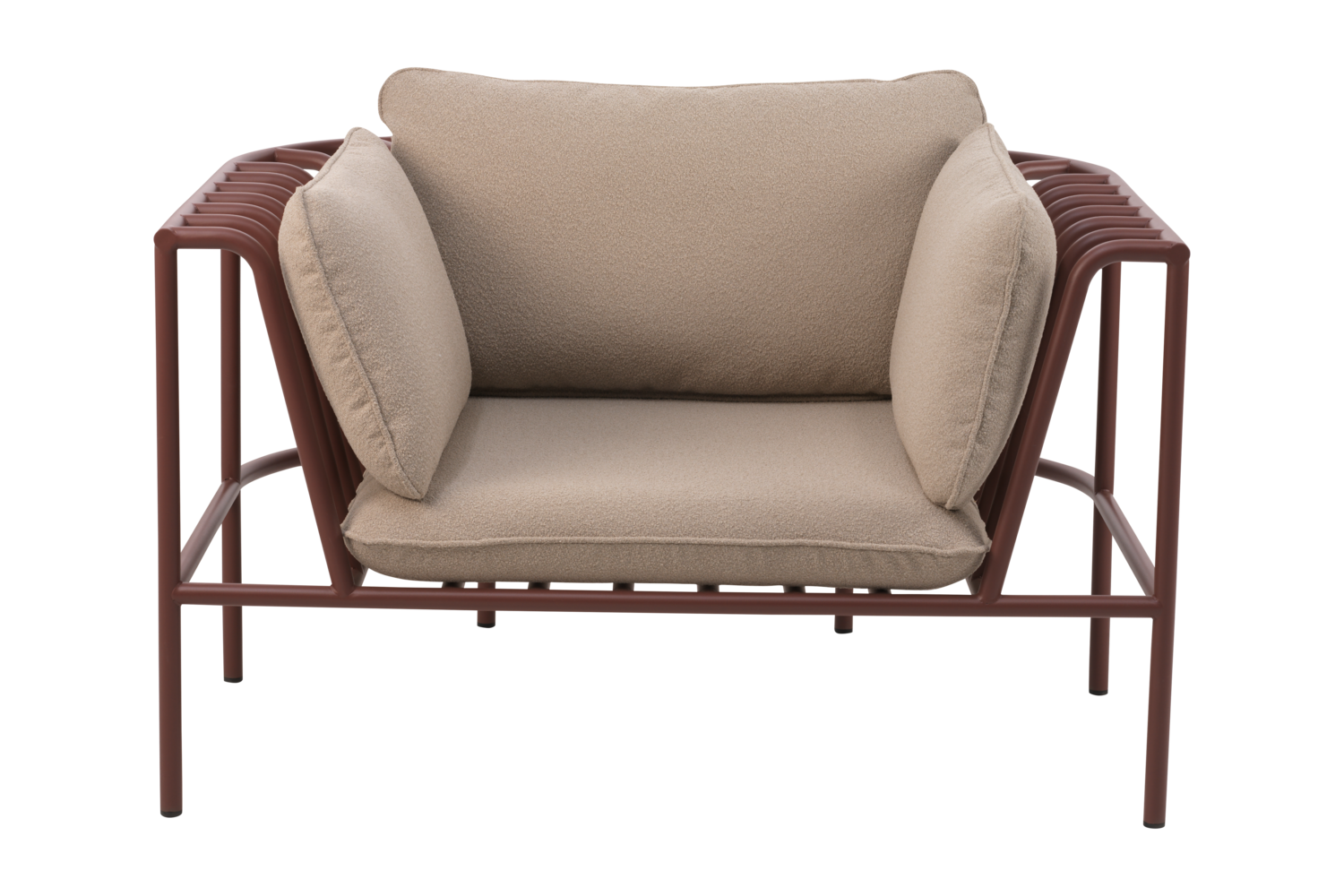 Collier fauteuil Zin Red/Teddy Beige