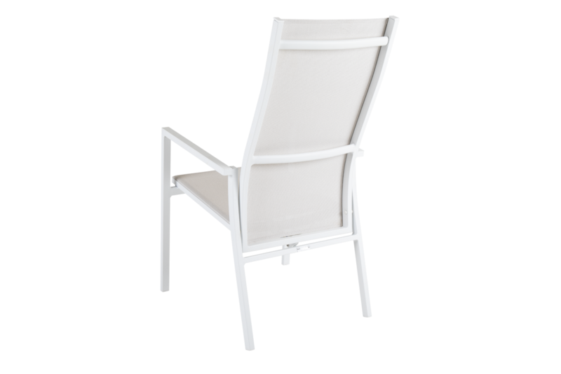 Avanti fauteuil avec dossier réglable Blanc/blanc