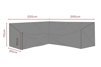 Cover canapé d’angle Black-Breathable