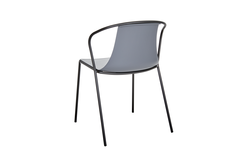 Kasia chaise de table Gris/noir