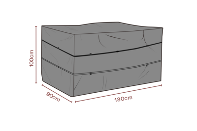 Cover coffre à coussins Noir