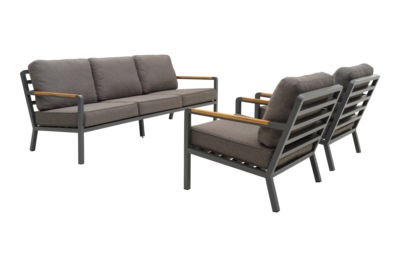 Nova salon de jardin Anthracite/Soft Dawn