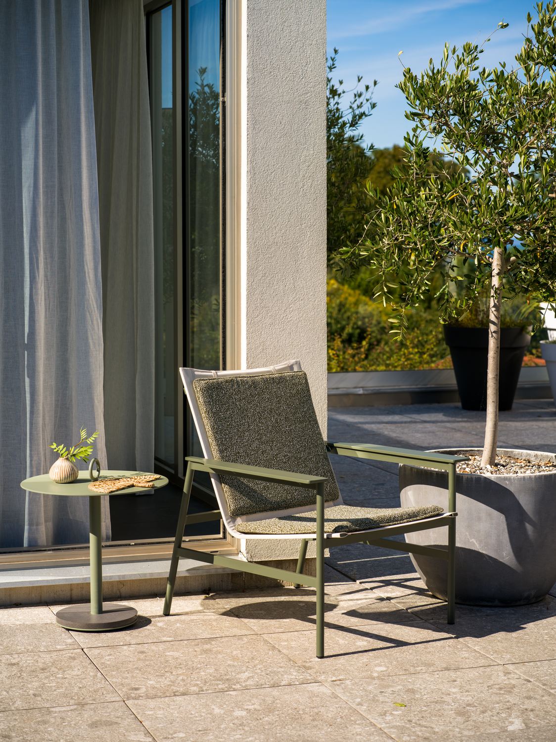 Soro fauteuil lounge Nordic Green/Teddy Verde