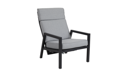 Belfort fauteuil avec dossier réglable Noir/Pearl Grey