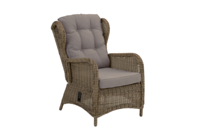 Rosita fauteuil avec dossier réglable Couleur naturelle/beige