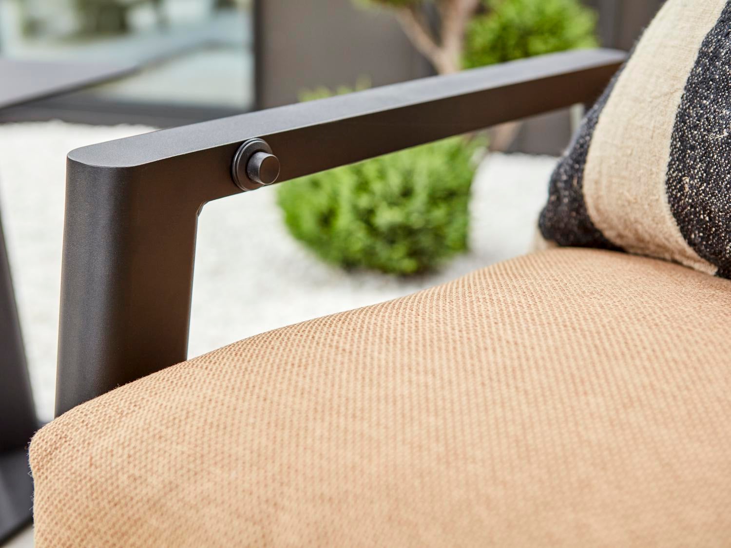 Slide fauteuil avec dossier réglable Black/Cinnamon Gold