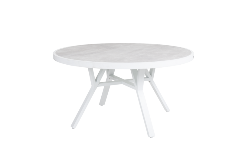 Samvaro table à manger Blanc/gris