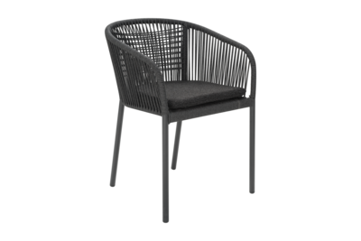 Delta fauteuil Anthracite/Teddy Black