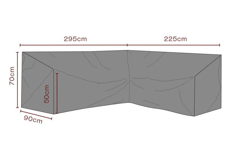 Cover canapé d’angle Black-Breathable