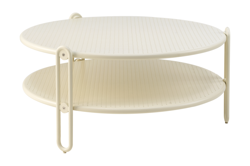 Blixt table salon Pearl white