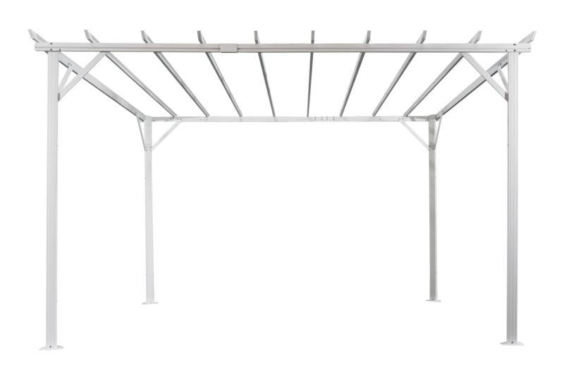 Piode pergola Blanc/gris