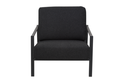 Lyra fauteuil Noir/Teddy Black