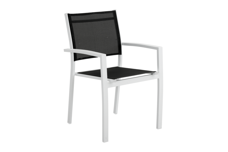 Rana fauteuil Blanc/noir