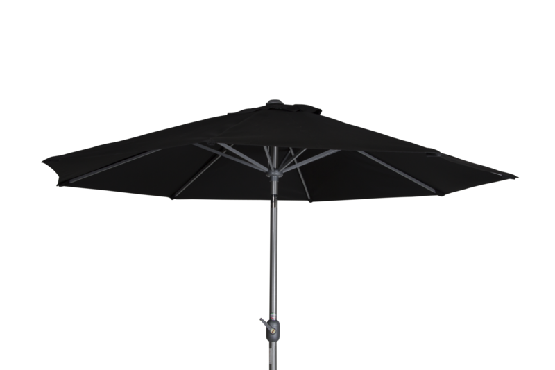 Andria parasol Argent/noir