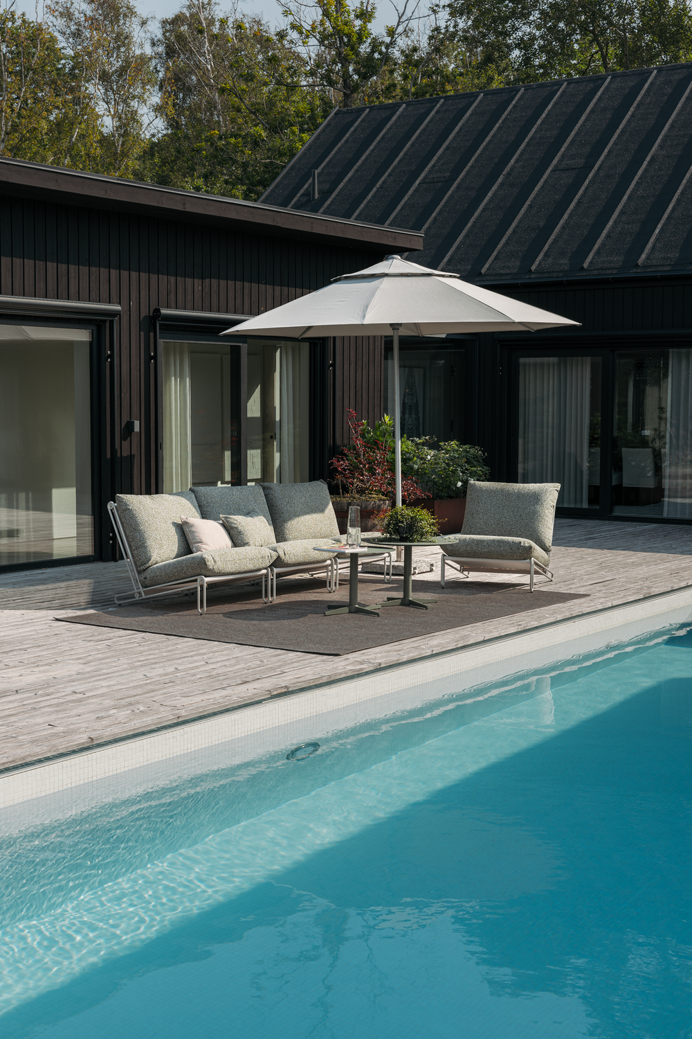 Blixt fauteuil lounge Light Grey/Teddy Verde