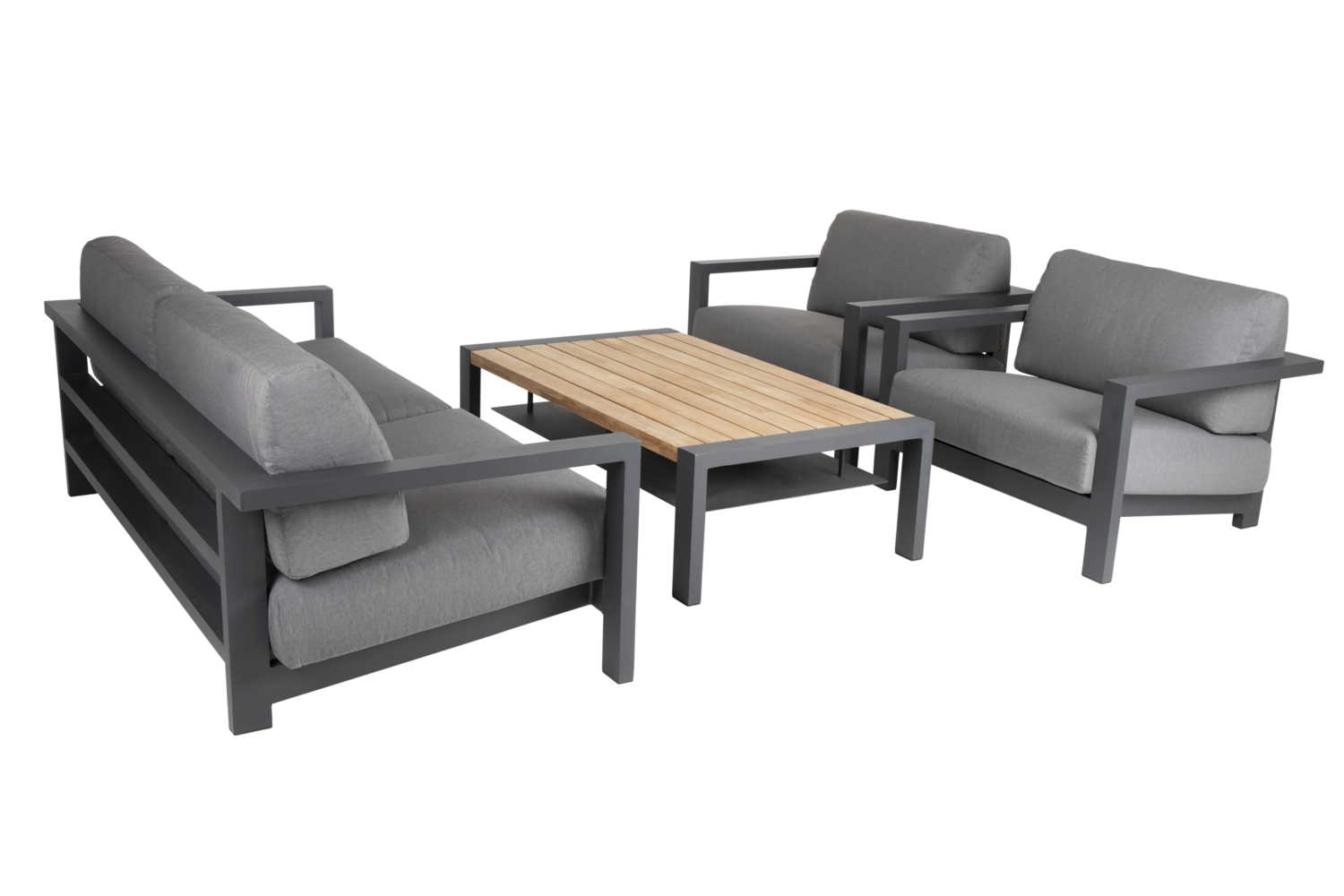 Amesdale table salon Anthracite/Teak