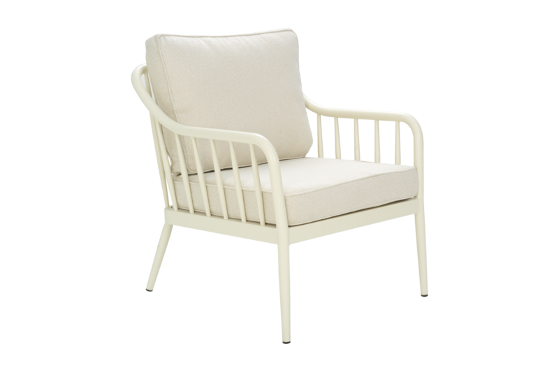Coleville fauteuil Pearl White/Dot Beige