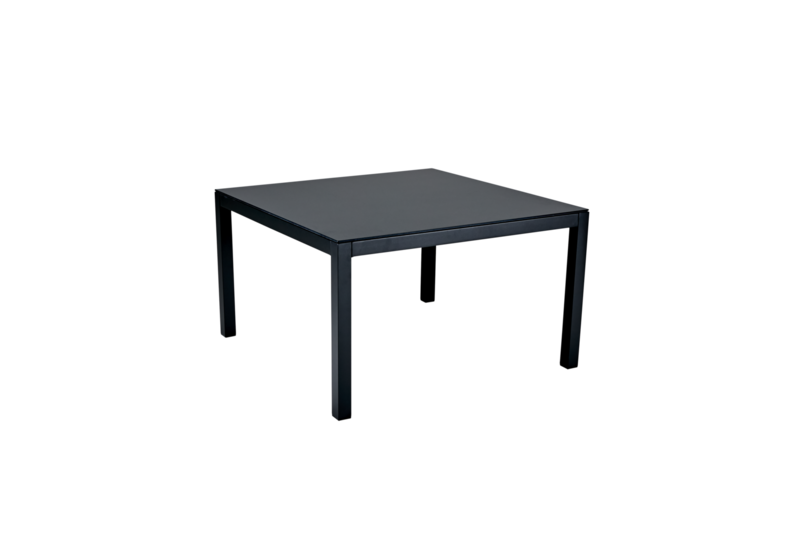 Rana table salon Argent/noir