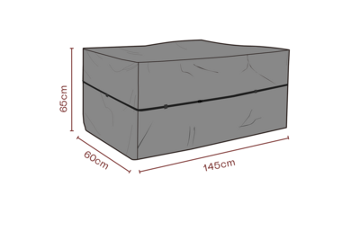 Cover coffre à coussins Noir